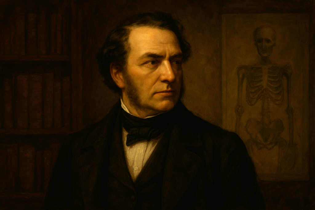 O Dr. Robert Knox, o brilhante anatomista que comprava os corpos. Gênio da ciência ou cúmplice silencioso? Sua reputação foi destruída para sempre pelo escândalo.