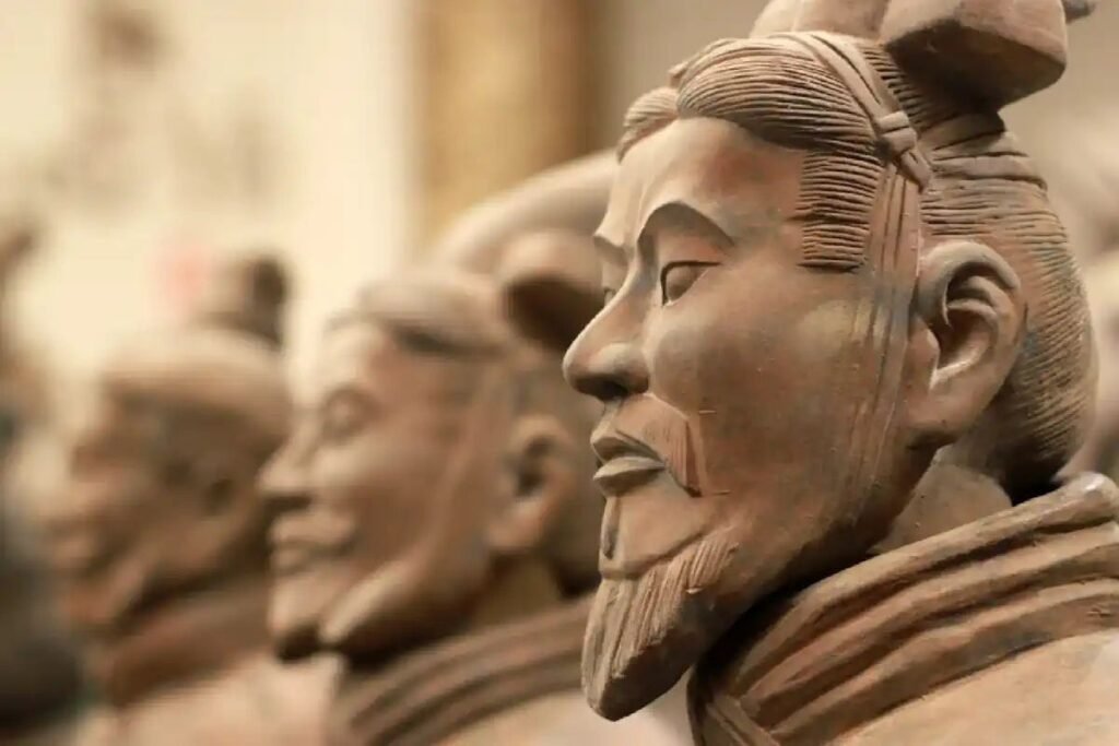 Não existem dois iguais. O detalhe mais impressionante do Exército de Terracota é que cada soldado tem um rosto, uma expressão e uma identidade únicos
