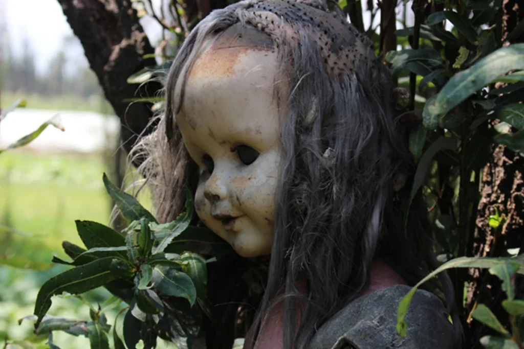 Escondida entre as folhas, cada boneca na ilha parece ter sua própria história. Visitantes afirmam que elas sussurram e se movem, guardando o legado de seu criador.