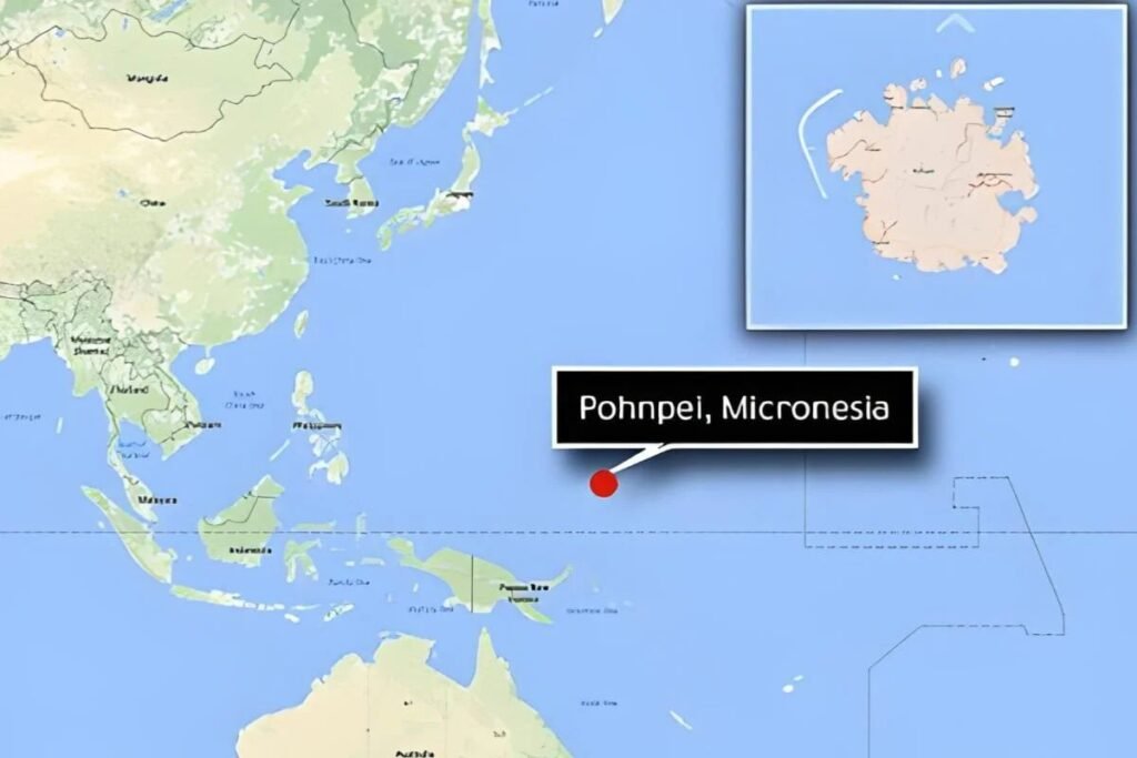 Perdida no meio do vasto Oceano Pacífico, a localização remota de Nan Madol, na ilha de Pohnpei, torna o mistério de sua construção ainda mais profundo
